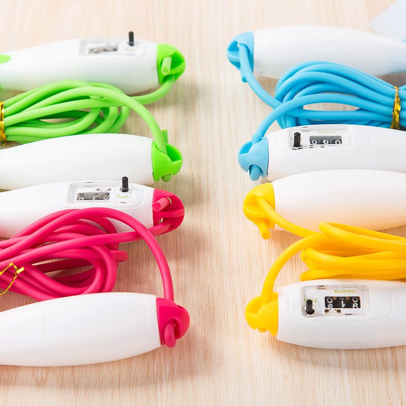 1 pcs Excercise Workout Gym Fitness Exercise Skipping Rope Jump Counter Automatic Digital Jump Ropes Tools F4-59