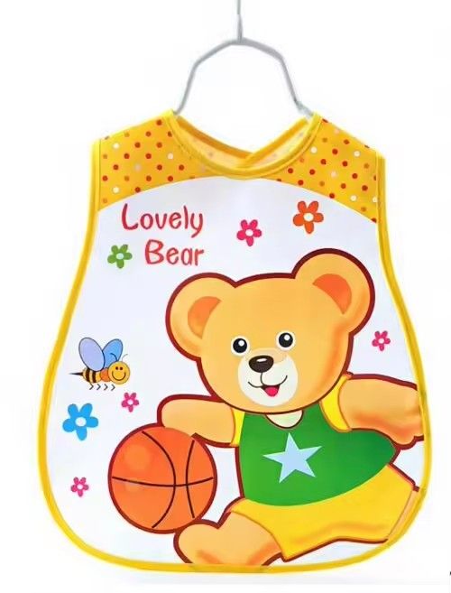 Baby Bibs EVA Waterproof Lunch Bibs Boys Girls Infants Cartoon Pattern Bibs Burp Cloths For Children Self Feeding Care M-54