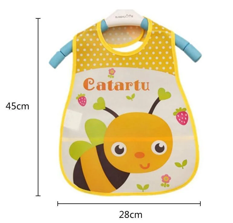 Baby Bibs EVA Waterproof Lunch Bibs Boys Girls Infants Cartoon Pattern Bibs Burp Cloths For Children Self Feeding Care M-54