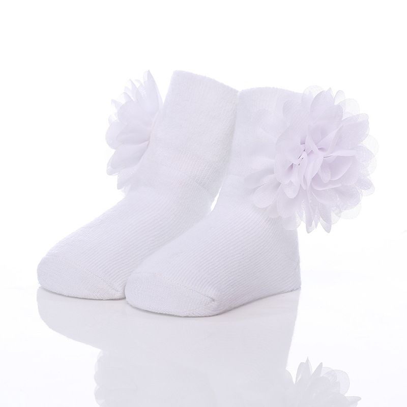 Baby Girls Princess Flowers Socks Hot Selling L--16--1