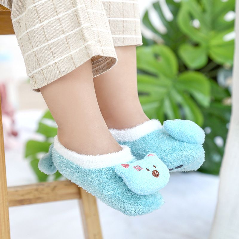 Baby Socks Girls Boys Toy Slipper Newborn Accessories Anti Slip Animal Kids Gift Clothes Infant Stuff Children Bear Toddlers J-132-4
