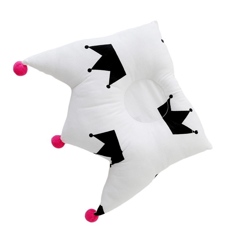 Baby Shaping Pillow Prevent Flat Head Infants Crown Dot Bedding Pillows Newborn Boy Girl Room Decoration Accessories 0-24 Month