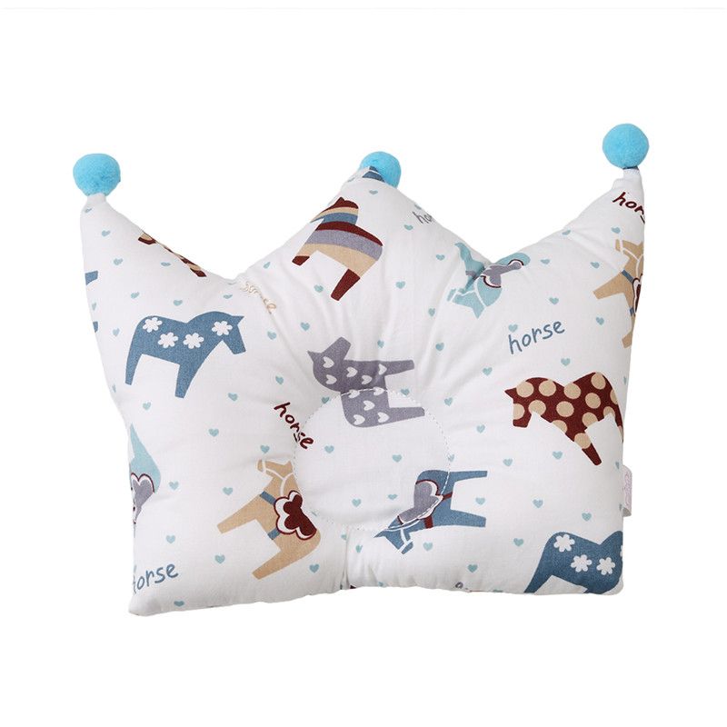 Baby Shaping Pillow Prevent Flat Head Infants Crown Dot Bedding Pillows Newborn Boy Girl Room Decoration Accessories 0-24 Month