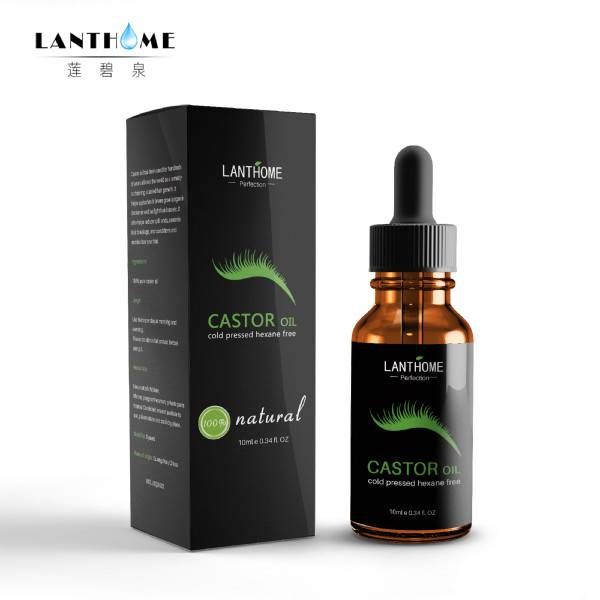 Castor Oil Hair Growth Serum for Eyelash Growth Lifting Eyelashes Thick Eyebrow Growth Enhancer Eye Lashes Serum Mascara 10ml B2-153-3