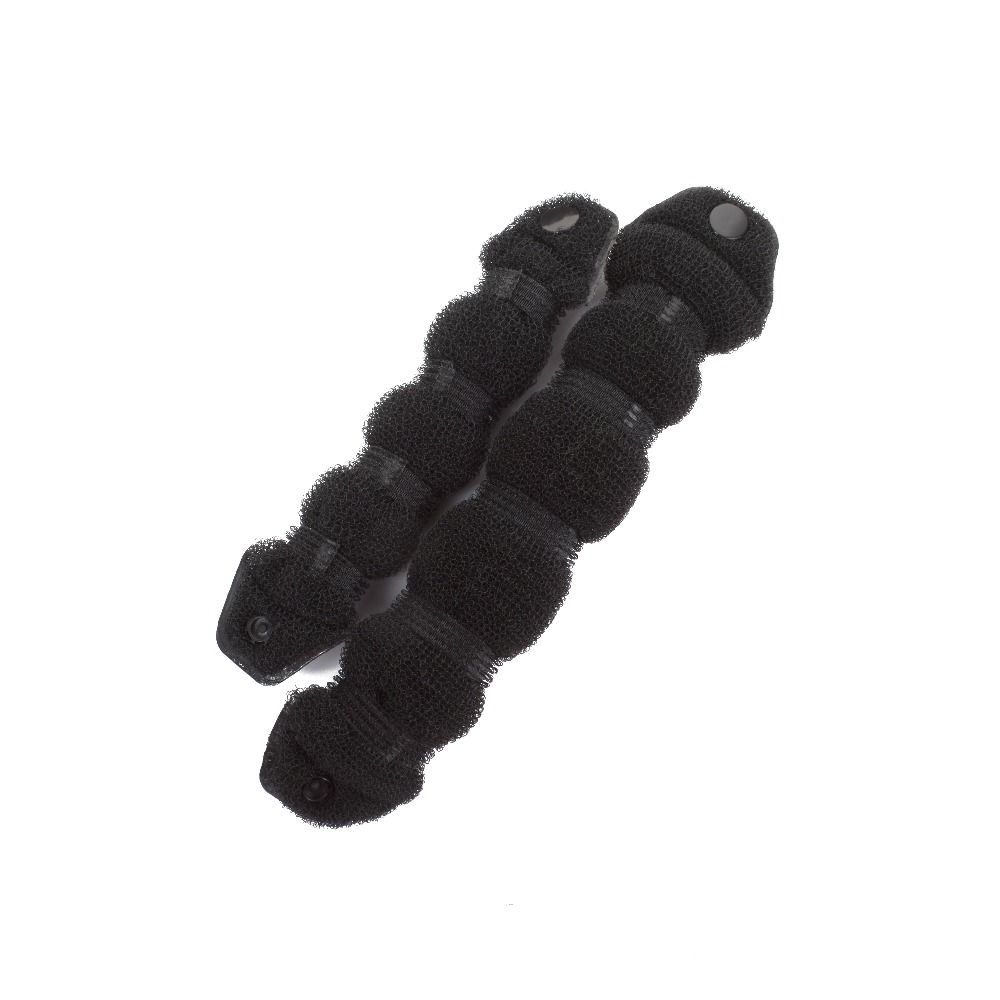 2pcs Women Hair Styling Former Magic Sponge Bun Maker Donut Ring Shaper Foam Braider Tool For Girl's DIY Hair Style Big size BZ--131