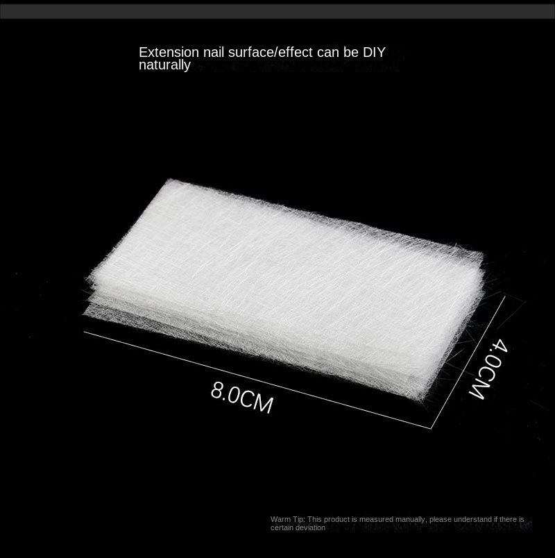 20pcs Silk Fiberglass For Nail Extension Form Non-Woven Silks UV Gel Building Fiber French Acrylic Manicure Accessories &   B2-532