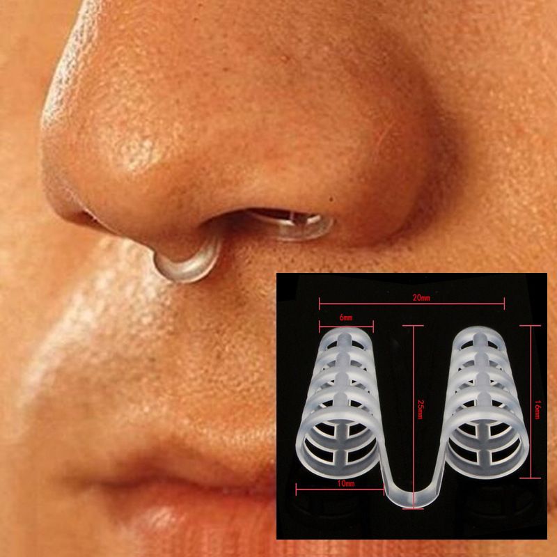 1pcs Silicone Mini Stopper Anti-Snoring Sleep Stopper Nose Clip Blocker Night Sleep Tool B2-82