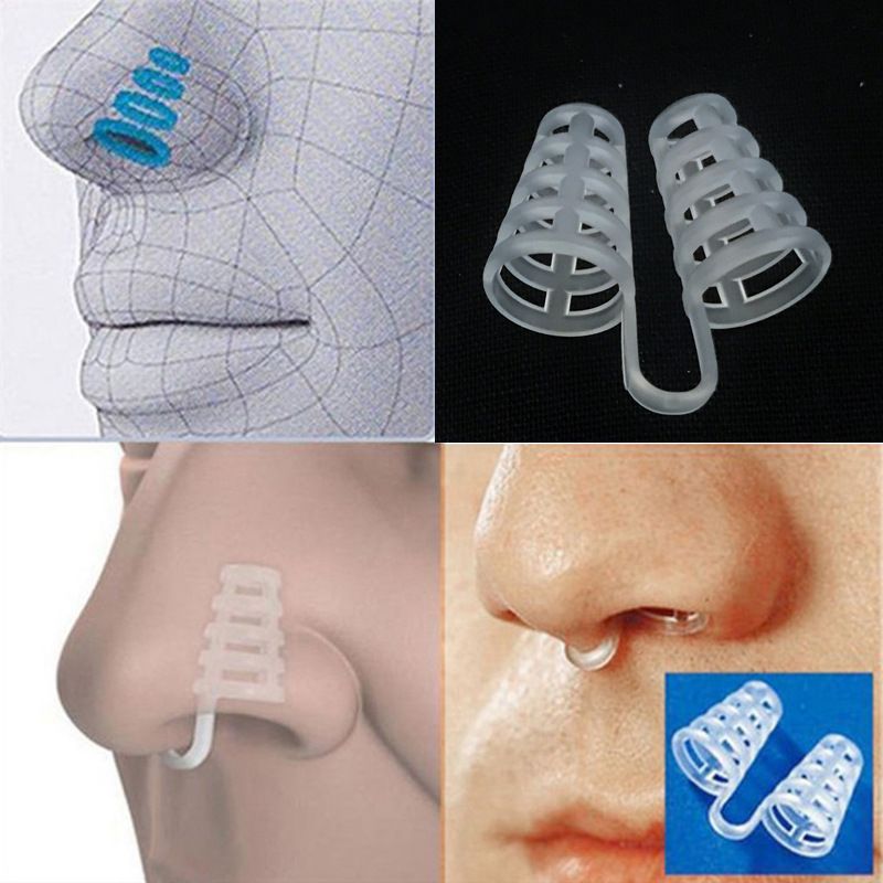 1pcs Silicone Mini Stopper Anti-Snoring Sleep Stopper Nose Clip Blocker Night Sleep Tool B2-82