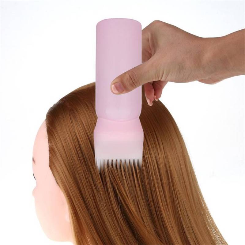 Amazing! 60ml Women's Fashion Hair Dye Bottle Applicator Brush Dispensing Salon Hairdressing Tool GIFT B2--130