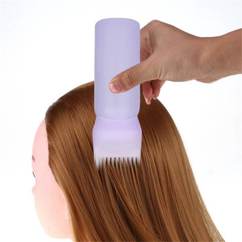 Amazing! 60ml Women's Fashion Hair Dye Bottle Applicator Brush Dispensing Salon Hairdressing Tool GIFT B2--130
