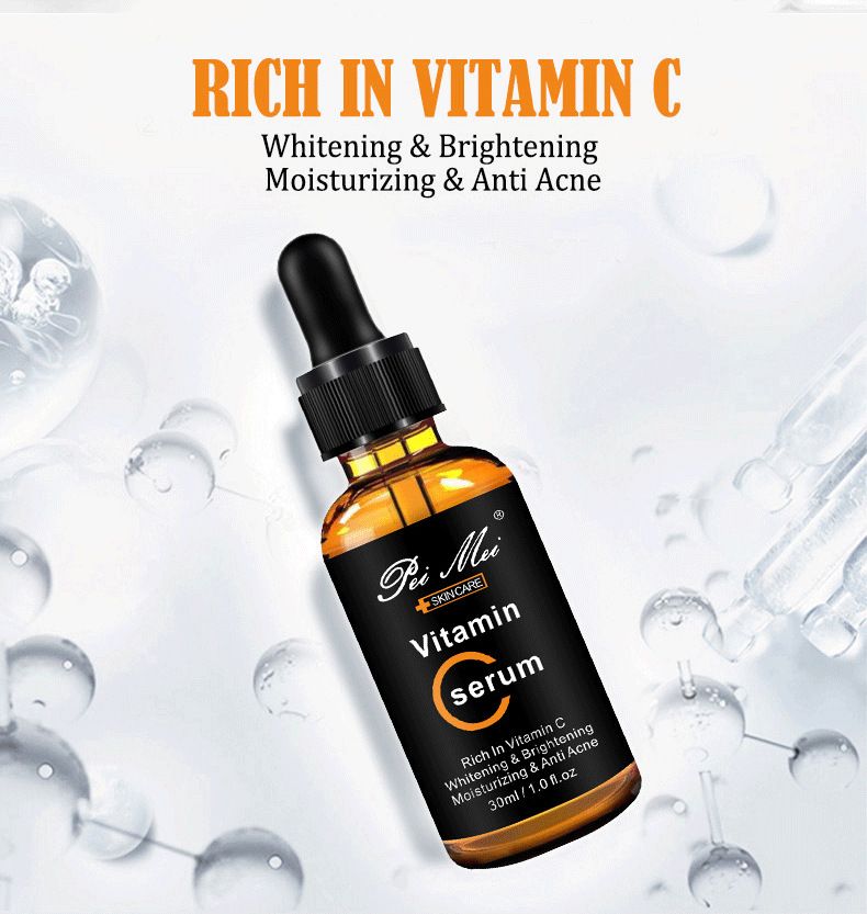Vitamin C Facial Serum Firming Anti-Wrinkle Anti-Aging Acne Spot Remover Serum Skin Repair Skin Care Face Essence B2-505