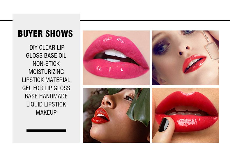 50ml DIY lipstick lotion raw transparent moisturizing lip gloss base oil moisturizing non-stick gel lip glossB2-552 view 5