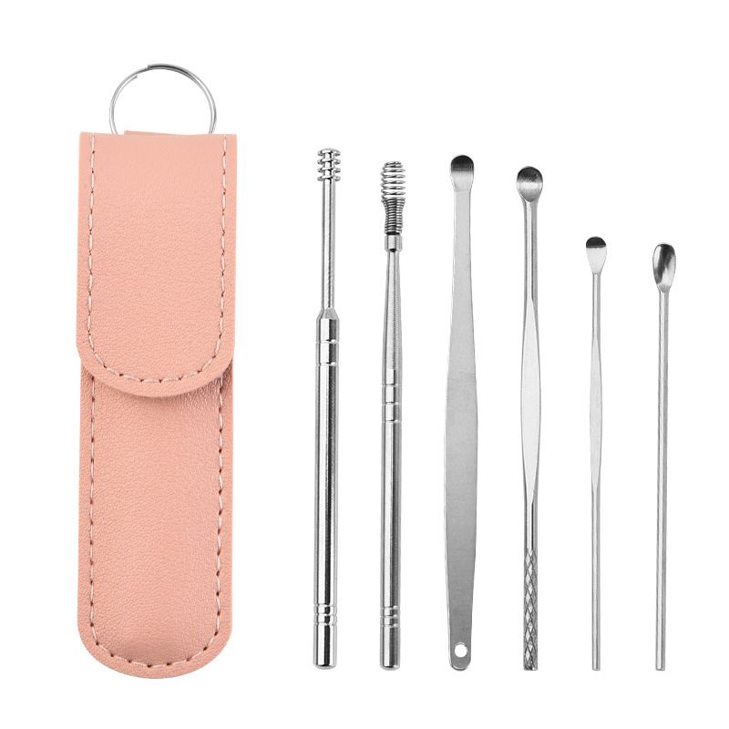 6pcs Ear Cleaner Tool Earpick Sticks Earwax Remover Curette Ear Pick Cleaning Ear Cleanser Spoon Health Care Earpick &
E-1037