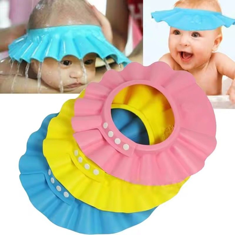 Safe Shampoo Shower Bathing Bath Protect Eva Soft Cap Hat for Baby Wash Hair Bebes Children Bathing Shower Cap Hat Kids