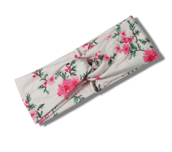 Fashion Retro Women Elastic Turban Twisted Knotted Ethnic Headband Floral Wide Stretch Girls Hair Accessories B2-134