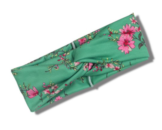 Fashion Retro Women Elastic Turban Twisted Knotted Ethnic Headband Floral Wide Stretch Girls Hair Accessories B2-134