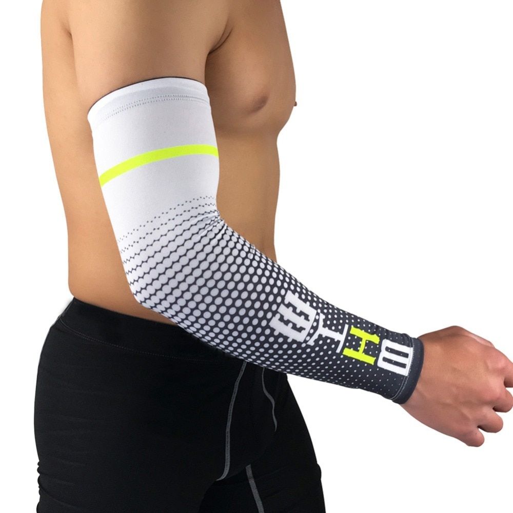 1PC Cool Men Sport Cycling Running Bicycle UV Sun Protection Cuff Cover Protective Arm Sleeve Bike Arm Warmers Sleeves & C-207
