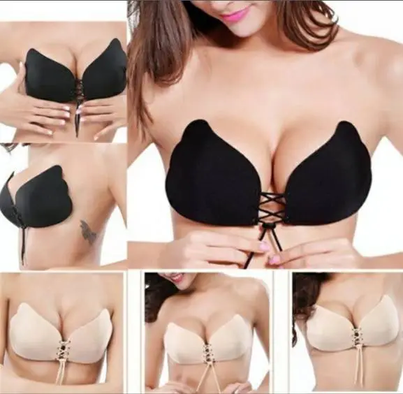 Seamless Wireless Adhesive Stick Bra Strapless Bras Push Up Women's Lingerie Sexy Backless Underwear Silicone Invisible Bralette