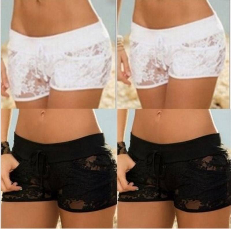 Best selling foreign trade ladies ultra short multi-color optional hollow shorts FZ-104