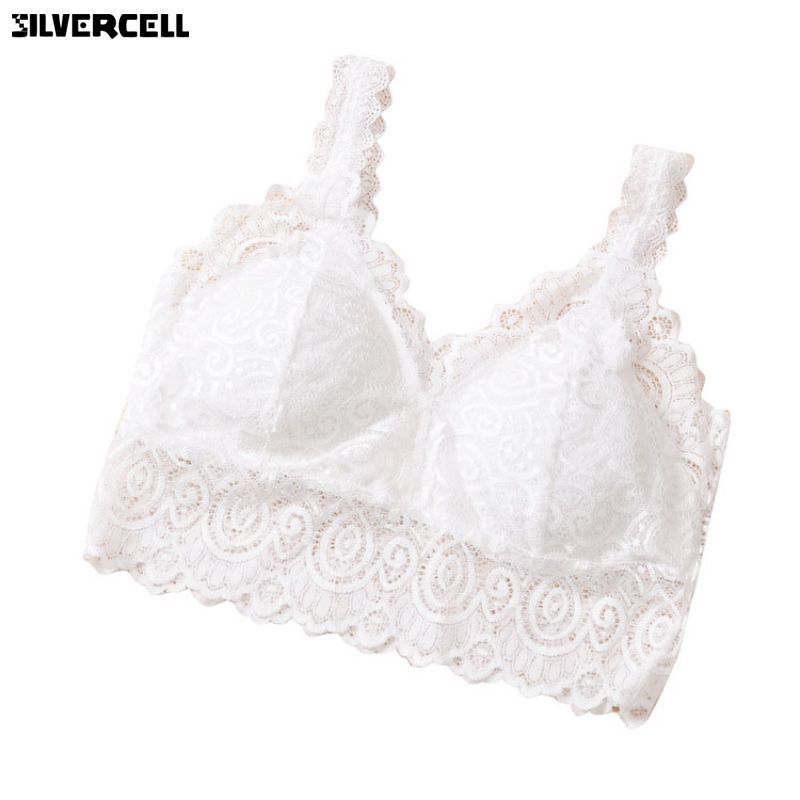 Women Lace Crochet Bralette Bralet Bra Bustier Crop Top Floral Cami Padded Tank TopsFZ-59