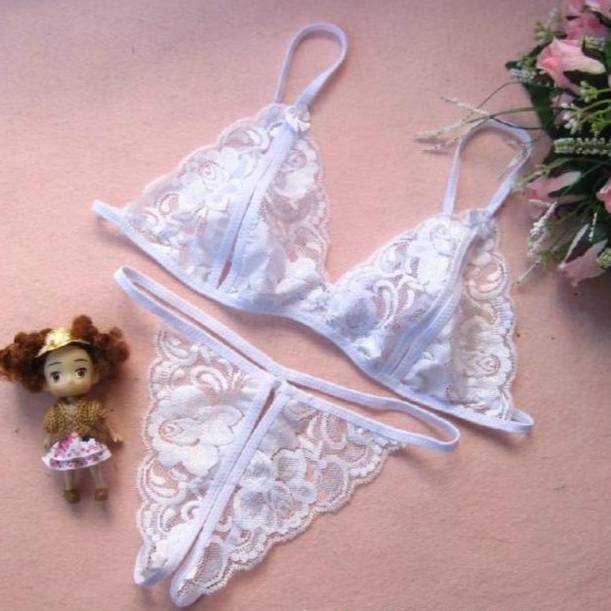 Women Sexy G-String Bra Sets Brief Breathable Lace Crotch Opening Thong Lady Sexy Panties G-String Underwear Thong Lingerie FZ-31