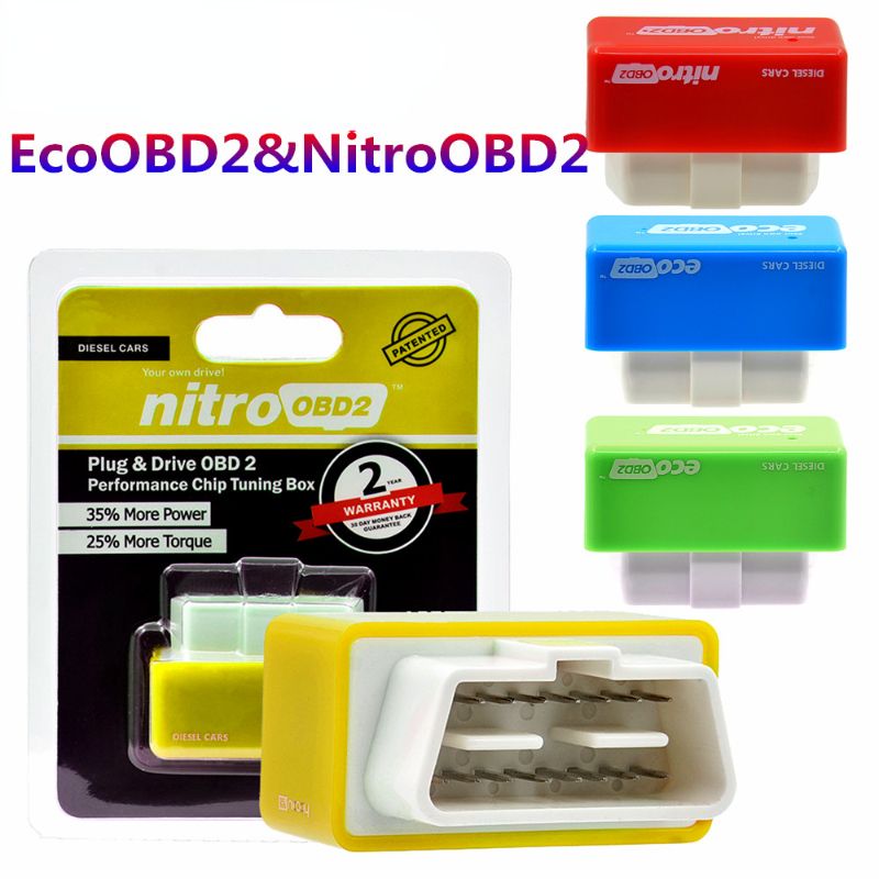 Fuel Saver Nitro ECO OBD2 Performa nce Chip Tuning Box More Power Torque Nitro OBD 2 ECOOBD2 Benzine Diesel Petro Gasoline 4.4 C-122