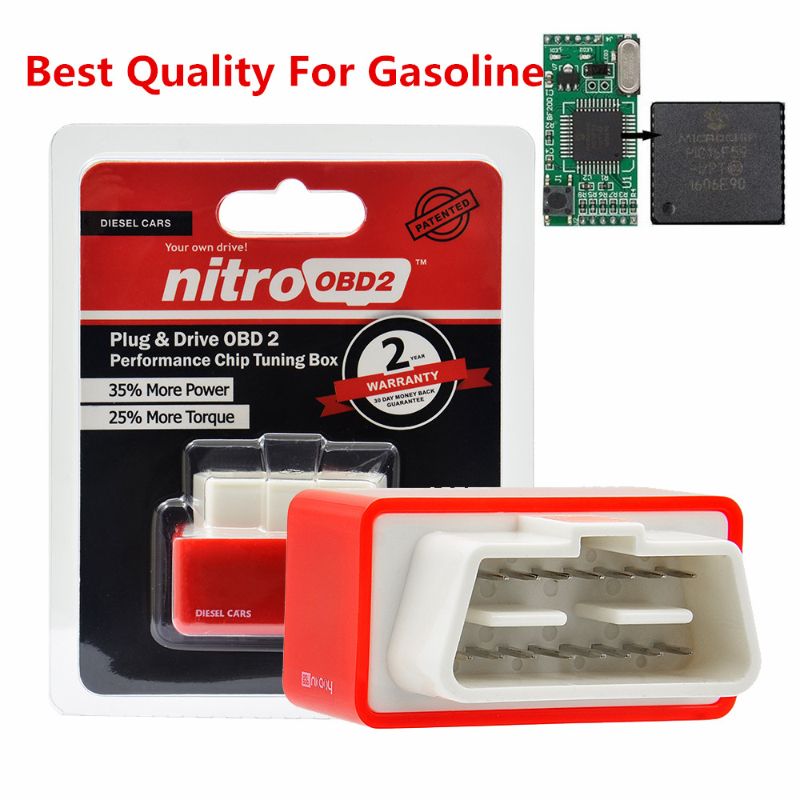 Fuel Saver Nitro ECO OBD2 Performa nce Chip Tuning Box More Power Torque Nitro OBD 2 ECOOBD2 Benzine Diesel Petro Gasoline 4.4 C-122