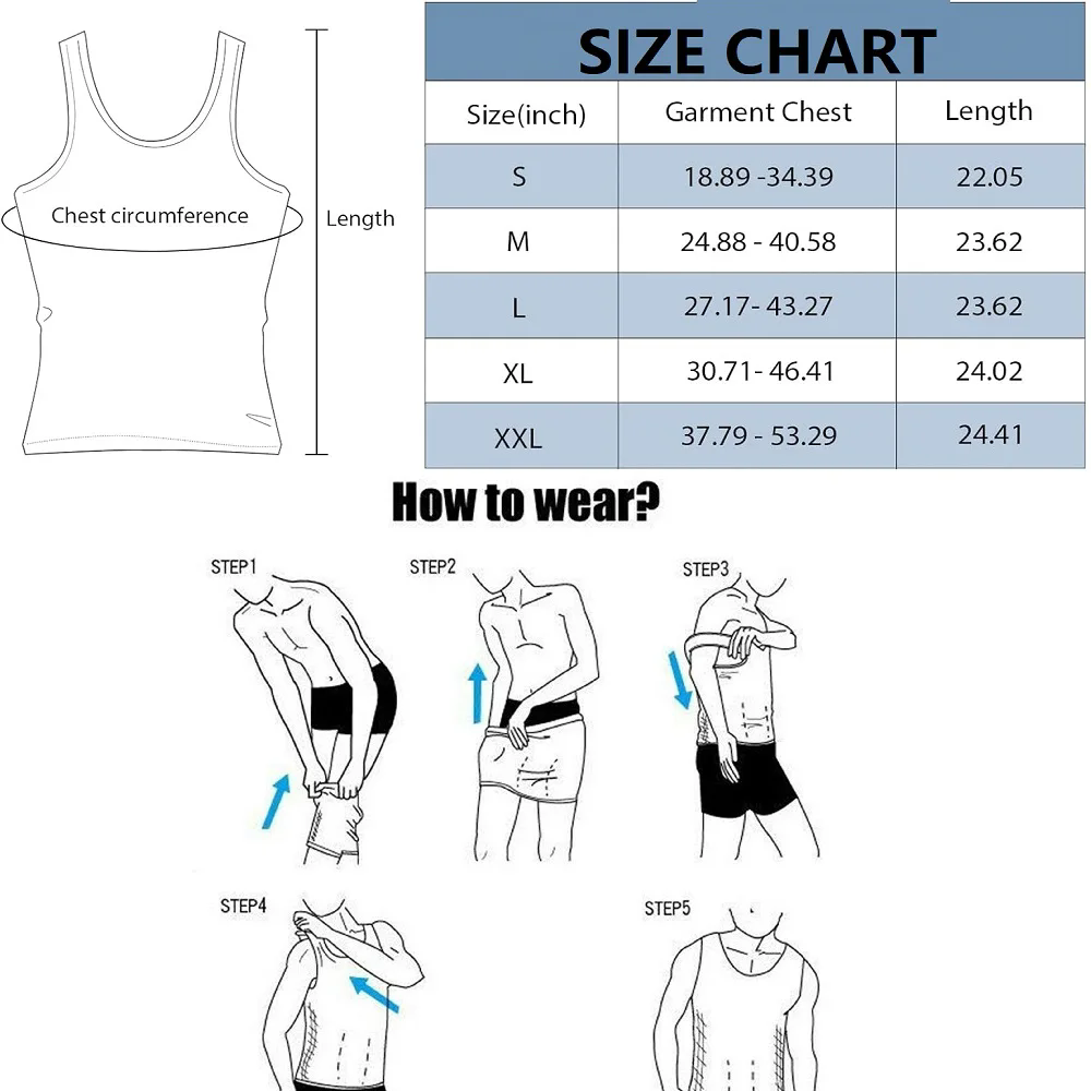 Strong Men Body Slimming Tummy Shaper Belly Invisible Underwear Shapewear Waist Girdle Shirt FZ--85