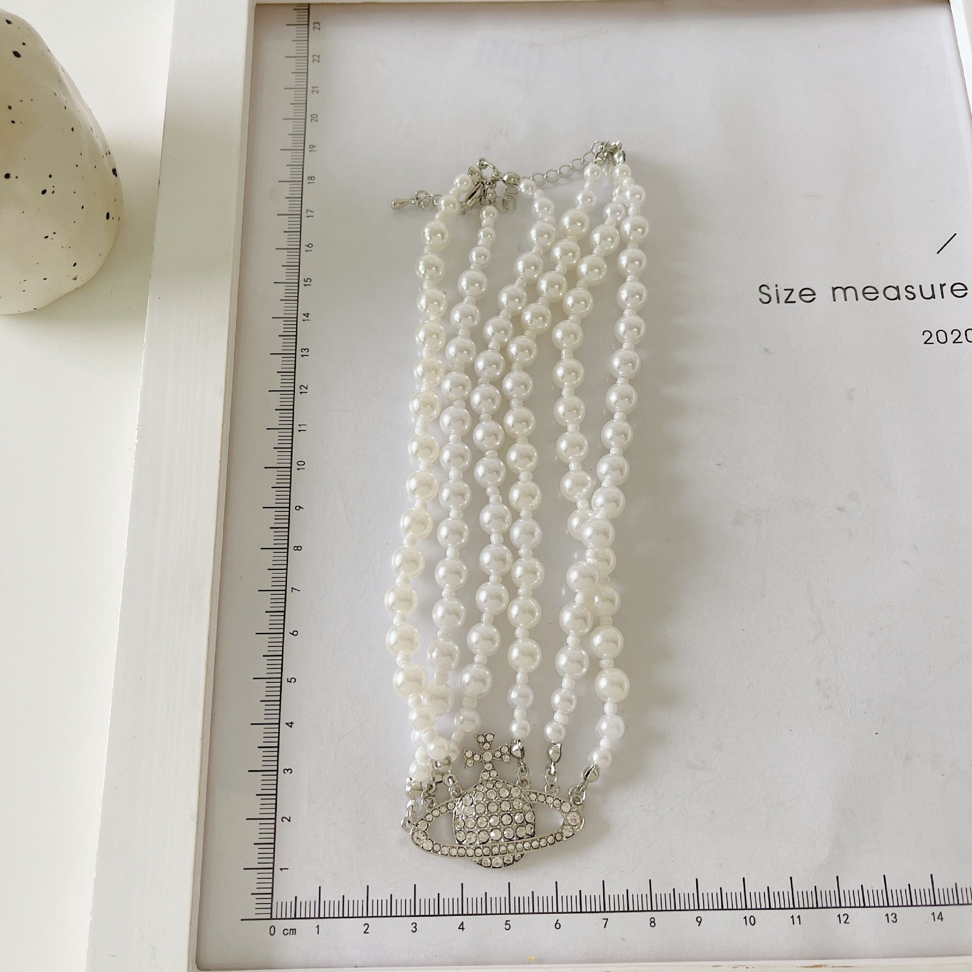 Women's Jewelry Necklace Multi Layer Necklace Pearl Necklace Neck Collar Chain Female Planet Necklace Saturn Diamond Necklace A-1764