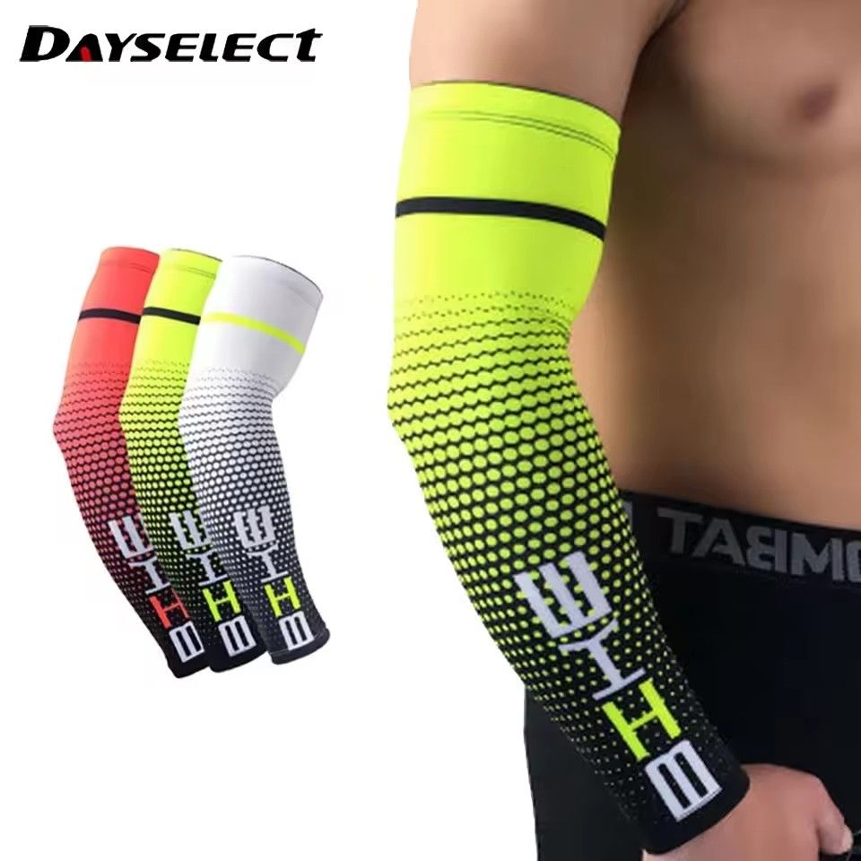 1PC Cool Men Sport Cycling Running Bicycle UV Sun Protection Cuff Cover Protective Arm Sleeve Bike Arm Warmers Sleeves & C-207