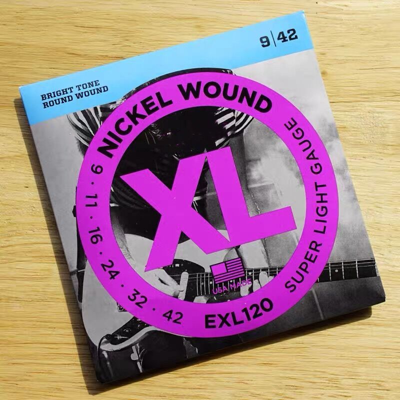 1 Set Electric guitar strings EXL110 EXL115 EXL120 EXL130 Xl Nickel Round Wound Electric Guitar Strings E-1260-C-114