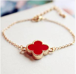 Fashion Love Clover Simple Bracelet Anklet Korean Sweet Fashion Wild Trinkets A-461