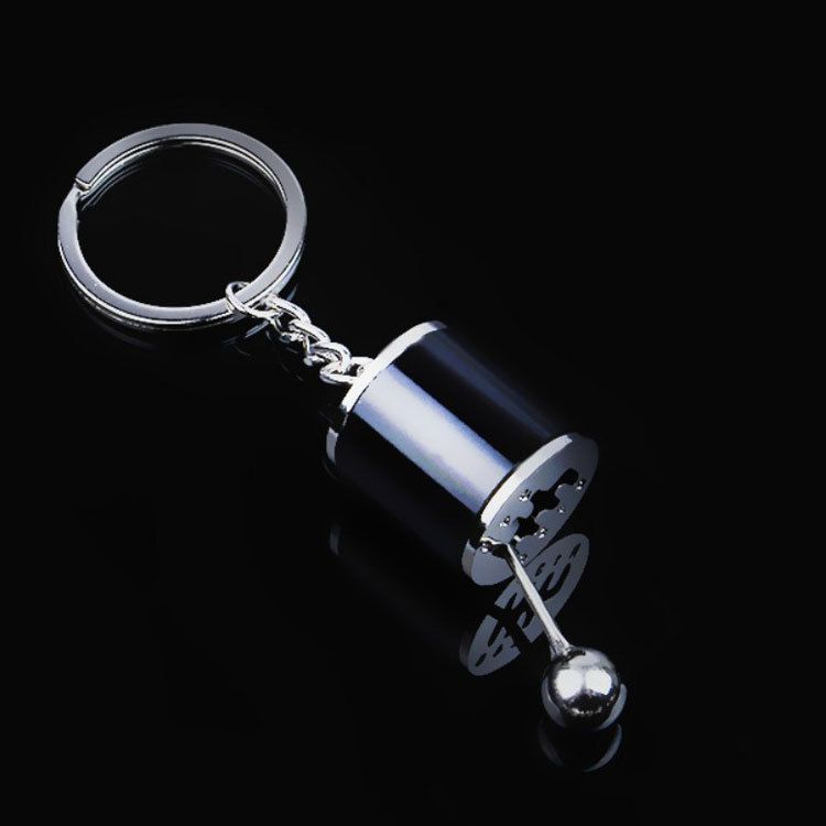 Speed Gearbox Keychain Men Manual Shifter Metal Gear Head Key Car Ring Reassembly Creative Charm Keychain A-1792