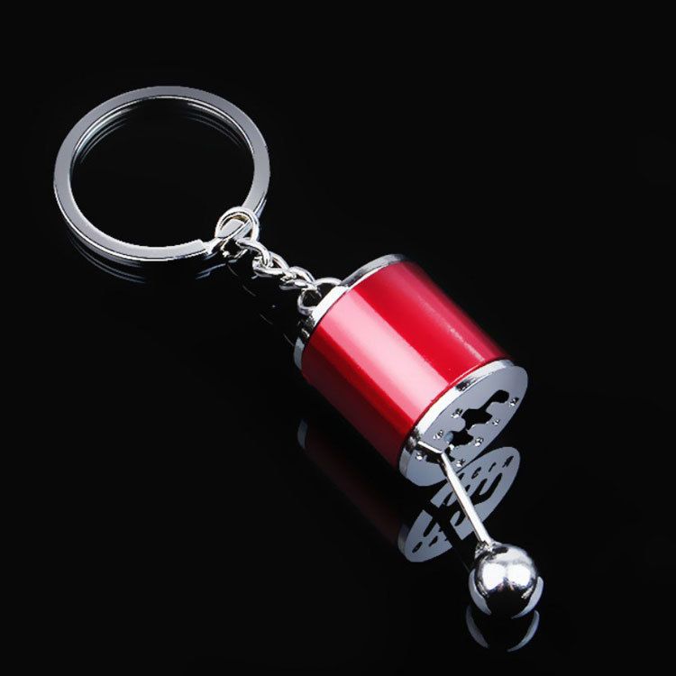 Speed Gearbox Keychain Men Manual Shifter Metal Gear Head Key Car Ring Reassembly Creative Charm Keychain A-1792