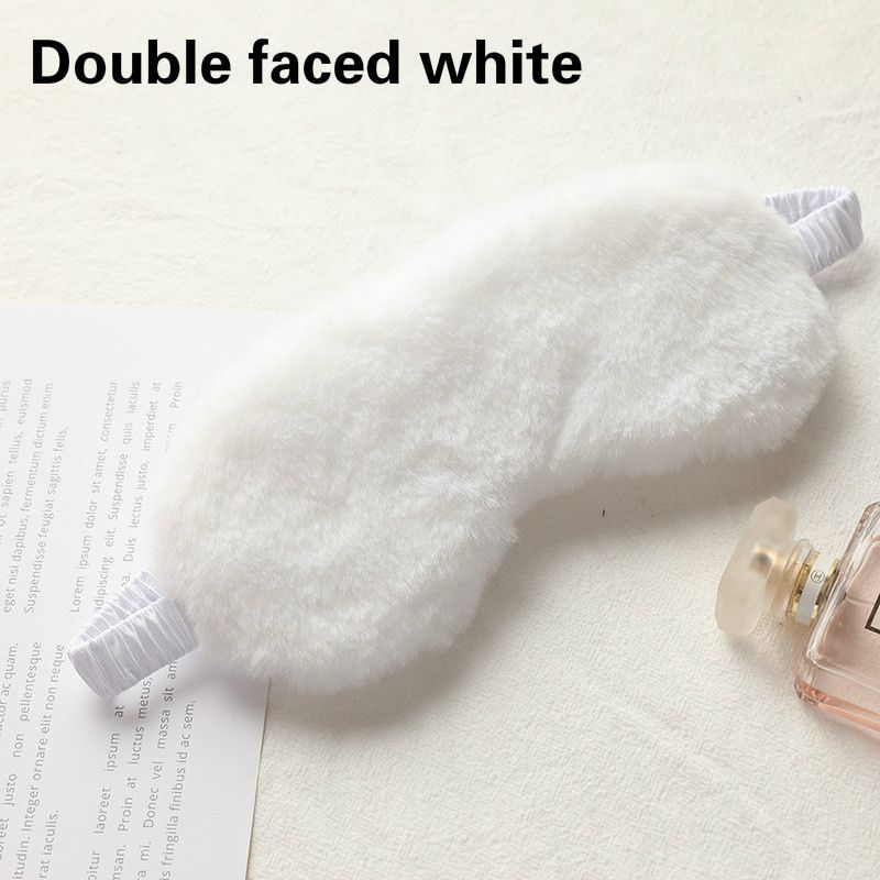 Rabbit hair shading sleep mask breathable skin friendly Plush eye mask relieves eye fatigue lovely home eye care E-715