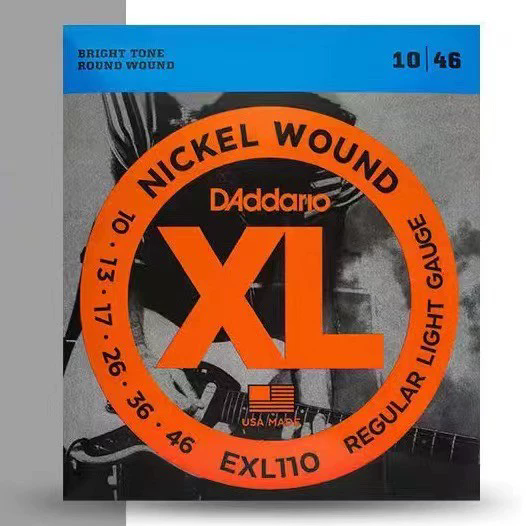 1 Set Electric guitar strings EXL110 EXL115 EXL120 EXL130 Xl Nickel Round Wound Electric Guitar Strings E-1260-C-114