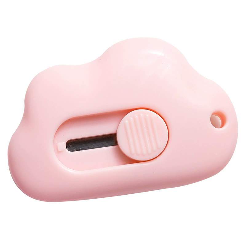 Cute Rabbit Cloud Color Mini Portable Utility Knife Paper Cutter Cutting Paper Razor Blade Office Stationery Cutting Supplies E-809