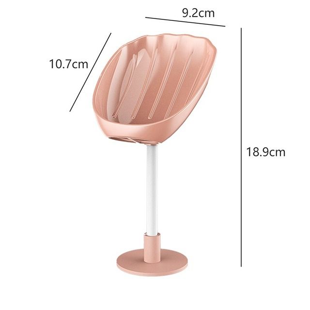 Soap Dish Drain Soap Rack Box Bathroom Accessories Toilet Laundry Soap Dish Supplies Tray Gadgets E-1226