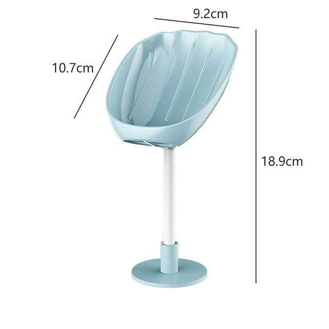 Soap Dish Drain Soap Rack Box Bathroom Accessories Toilet Laundry Soap Dish Supplies Tray Gadgets E-1226