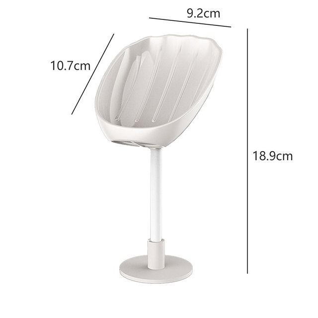 Soap Dish Drain Soap Rack Box Bathroom Accessories Toilet Laundry Soap Dish Supplies Tray Gadgets E-1226
