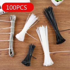 100 strips large 2.5*200mm self-locking nylon cable ties bundled cable management line wire storage finishing tie wire harness C-89-9