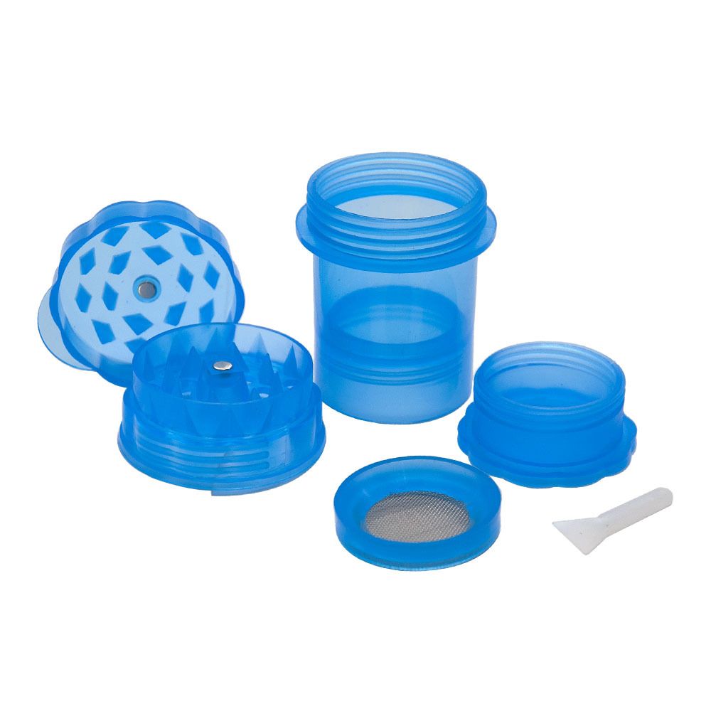 Plastic Grinder 40mm Diameter Tobacco Herb Crusher Storage Case Box Grinders Smoke Pipe Cigarette Accessories