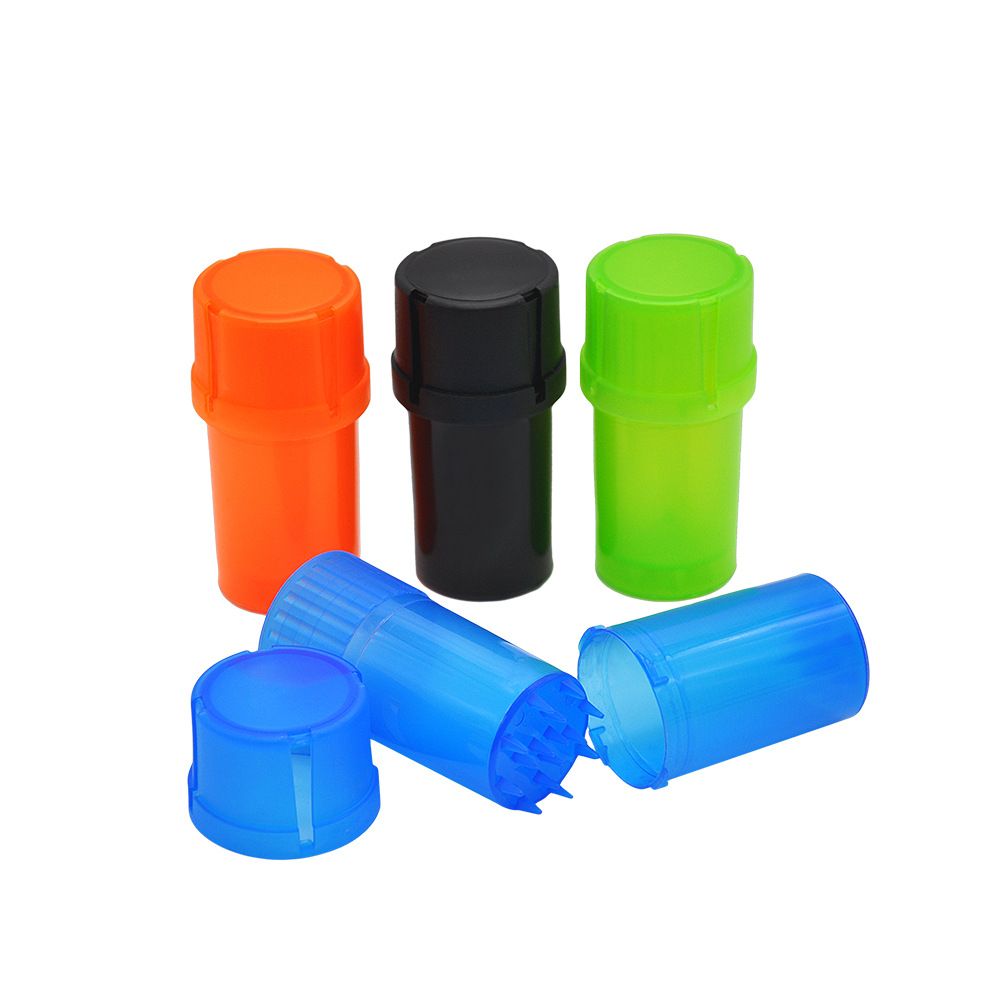 Plastic Grinder 40mm Diameter Tobacco Herb Crusher Storage Case Box Grinders Smoke Pipe Cigarette Accessories