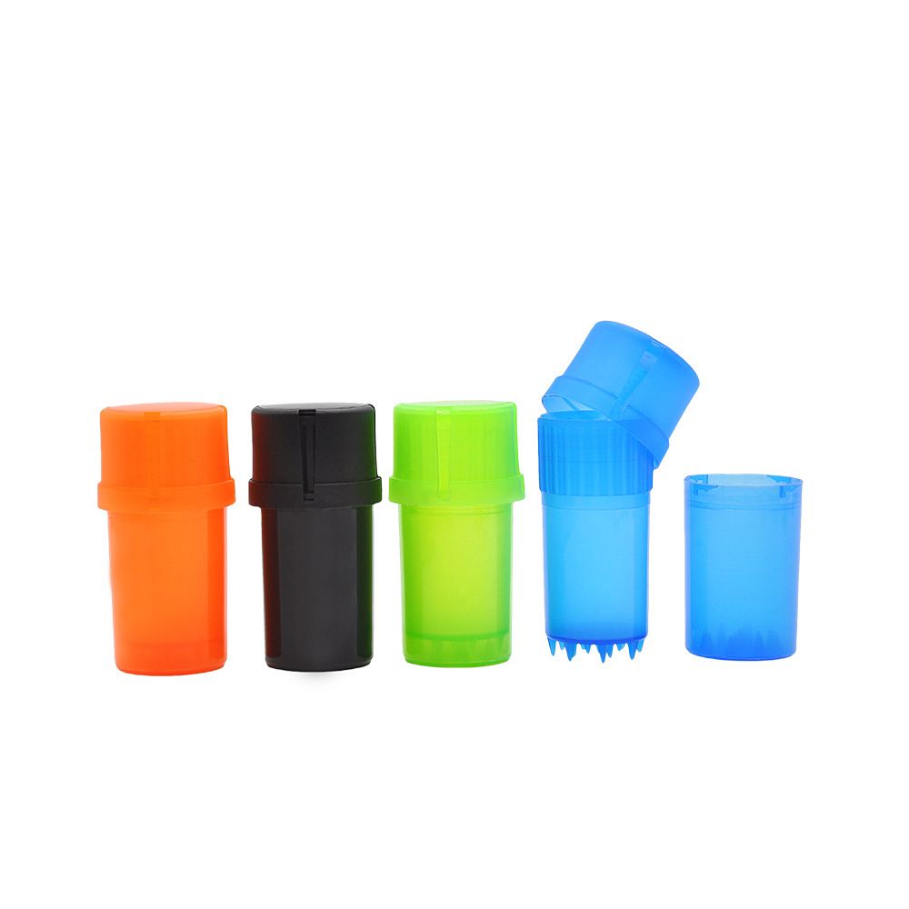 Plastic Grinder 40mm Diameter Tobacco Herb Crusher Storage Case Box Grinders Smoke Pipe Cigarette Accessories