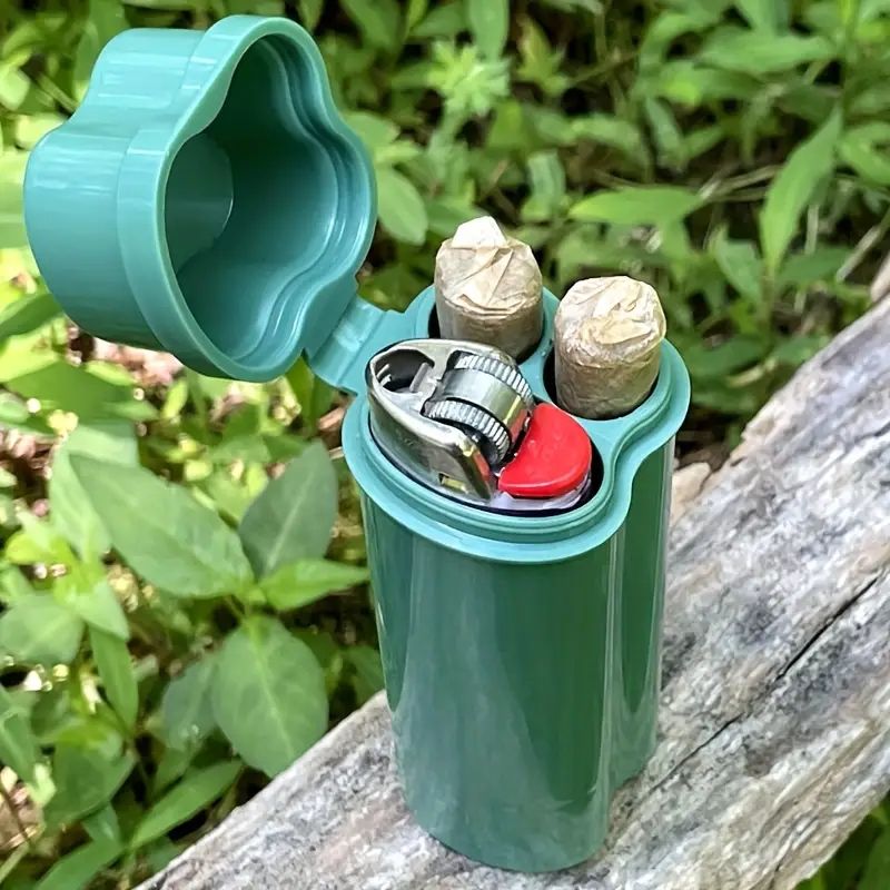 Integrated flip storage box for lighter storage space portable pre rolled conical storage box protection box C-450