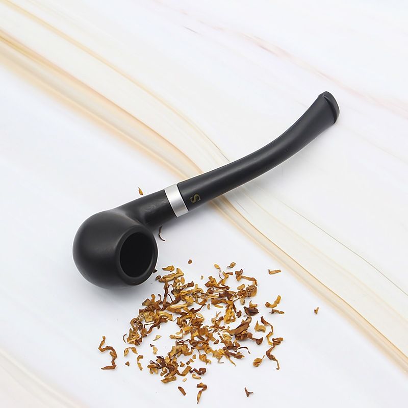 Mini Portable Smoking Pipe Black Delicate Smoking Tobacco Pipe Filter Cigarette Holder Friend Family Gift Men Necessary Supplies E-437