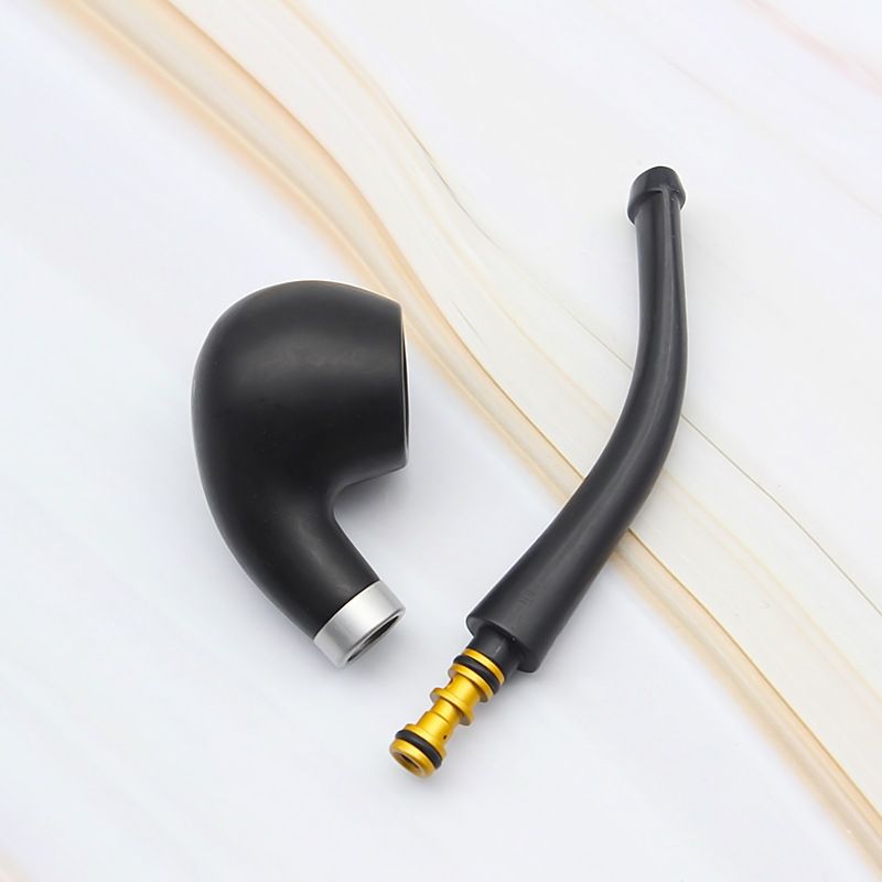 Mini Portable Smoking Pipe Black Delicate Smoking Tobacco Pipe Filter Cigarette Holder Friend Family Gift Men Necessary Supplies E-437