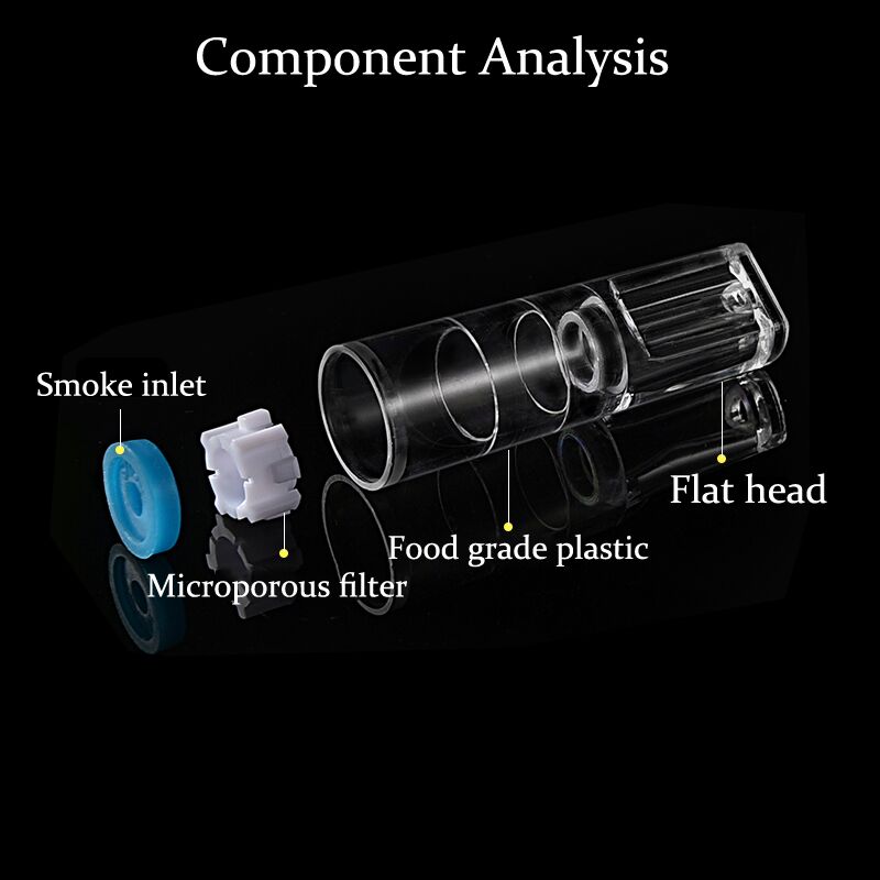 Men's cigarette filter microporous plastic safe and healthy disposable filter cigarette holder (100PCS / box) B2-146-3