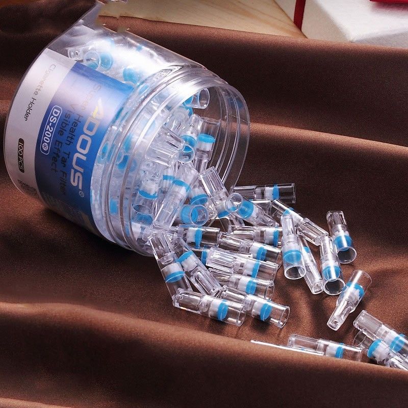 Men's cigarette filter microporous plastic safe and healthy disposable filter cigarette holder (100PCS / box) B2-146-3