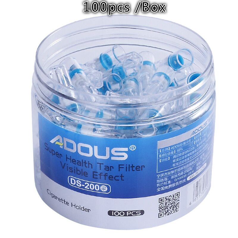 Men's cigarette filter microporous plastic safe and healthy disposable filter cigarette holder (100PCS / box) B2-146-3